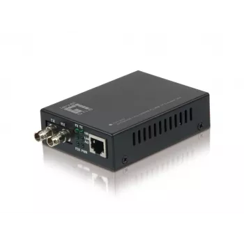 LevelOne RJ45 uz ST Fast Ethernet multivides pārveidotājs, daudzmodu optiskā šķiedra, 2 km