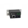 LevelOne RJ45 uz SC Fast Ethernet industriālais multivides pārveidotājs, vienmoda optiskā šķiedra, 30km, -40°C līdz 75°C