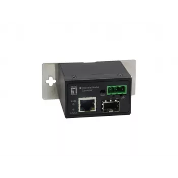 LevelOne RJ45 uz SFP ātrās Ethernet rūpnieciskais multivides pārveidotājs, -40°C līdz 75°C
