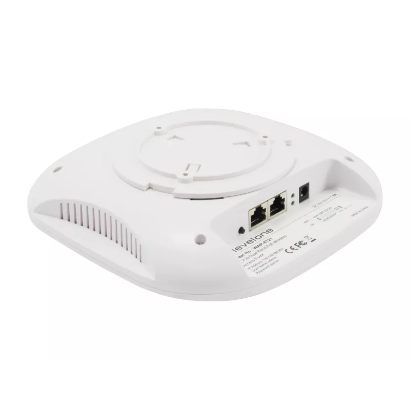 LevelOne AC750 Dual Band PoE bezvadu piekļuves punkts, pie griestiem montējams, kontroliera vadīts