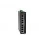 LevelOne 8 portu Fast Ethernet PoE industriālais slēdzis, 4 PoE izejas, 802.3at/af PoE, 126W, -40°C līdz 75°C