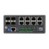 LevelOne TURING 12-Port L3 Lite Managed Gigabit Industrial Switch, 4 x SFP, DIN sliede, -40°C līdz 75°C