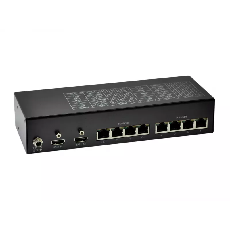 LevelOne HDMI raidītājs pa Cat.5, 300m, 8 kanālu izejas
