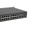 LevelOne 34-portu Fast Ethernet PoE slēdzis, 802.3at/af PoE, 32 PoE izejas, 2 x Gigabit RJ45, 630W