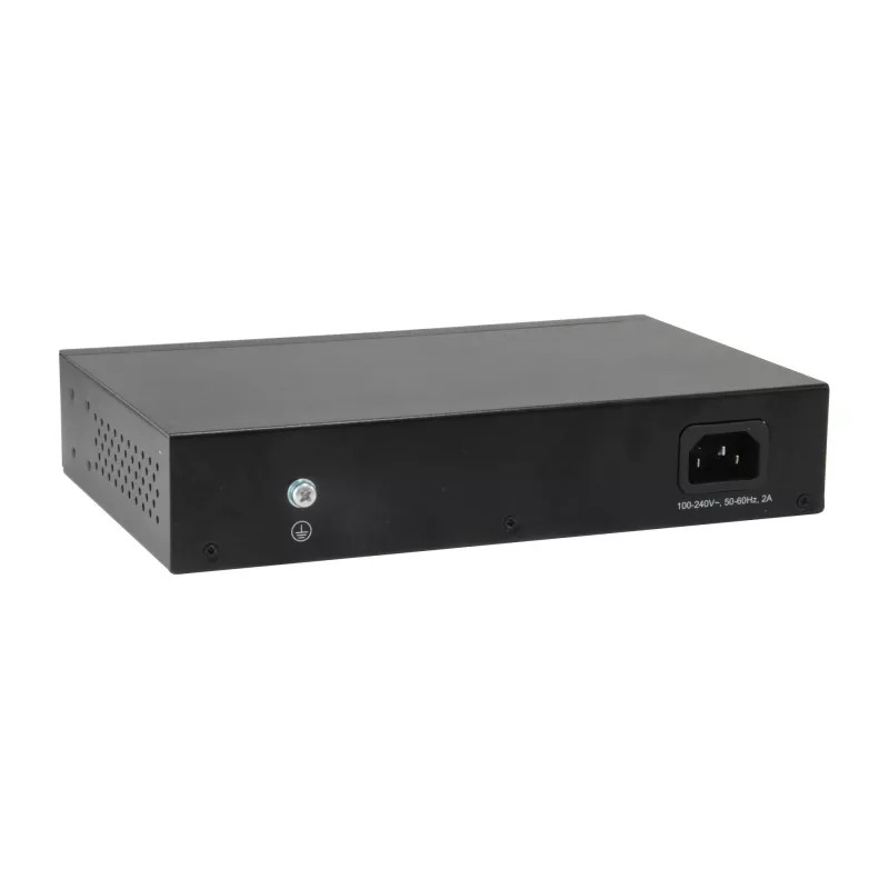 LevelOne 10-Portu tīmekļa viedais Gigabit PoE slēdzis, 8 PoE izejas, 2 x Gigabit SFP, 70W