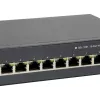 LevelOne 10-Portu tīmekļa viedais Gigabit PoE slēdzis, 8 PoE izejas, 2 x Gigabit SFP, 70W