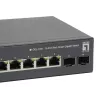 LevelOne 10-Portu tīmekļa viedais Gigabit PoE slēdzis, 8 PoE izejas, 2 x Gigabit SFP, 70W