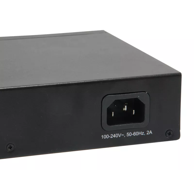 LevelOne 10-Portu tīmekļa viedais Gigabit PoE slēdzis, 8 PoE izejas, 2 x Gigabit SFP, 70W