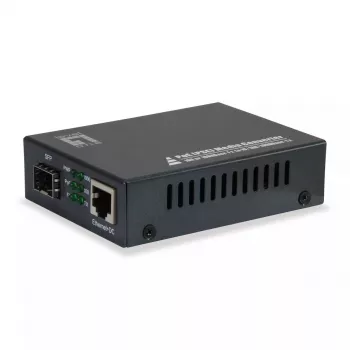 LevelOne RJ45 uz SFP Gigabitu multivides pārveidotājs, PoE PSE