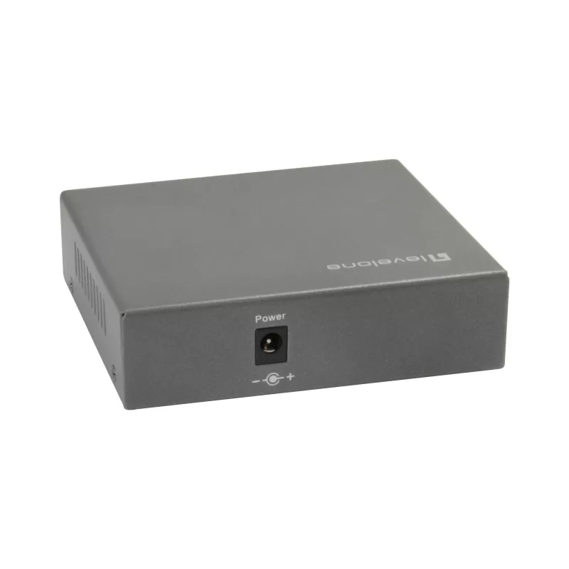 LevelOne 5 portu Gigabit PoE slēdzis, 802.3at/af PoE, 4 PoE izejas, 60W