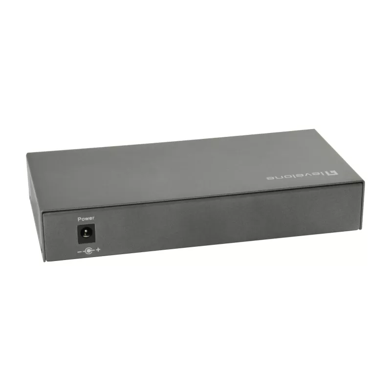 LevelOne 8 portu Gigabit PoE slēdzis, 802.3at/af PoE, 120W
