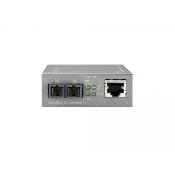 LevelOne RJ45-SC vadāms ātrais Ethernet multivides pārveidotājs, vienmoda šķiedra, 20 km