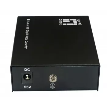 LevelOne RJ45 uz SFP Gigabit multivides pārveidotājs, 802.3bt 60W PoE PSE