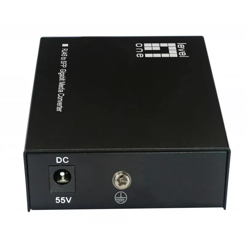 LevelOne RJ45 uz SFP Gigabit multivides pārveidotājs, 802.3bt 60W PoE PSE
