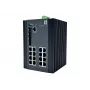 LevelOne 20 portu L2+ pārvaldāms gigabitu industriālais slēdzis, 16x 1GbE RJ45, 4x 1/2,5GbE SFP, DIN-sliedes stiprinājums, -40 °C līdz 80 °C