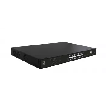 LevelOne GEP-2021 tīkla slēdzis Nepārvaldāms Gigabit Ethernet (10/100/1000) Strāva caur Ethernet (PoE) 1U Melns