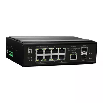 LevelOne IGP-1061 tīkla slēdzis Pārvaldāms L2 Gigabit Ethernet (10/100/1000) Power over Ethernet (PoE) Melns