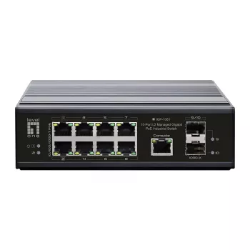 LevelOne IGP-1061 tīkla slēdzis Pārvaldāms L2 Gigabit Ethernet (10/100/1000) Power over Ethernet (PoE) Melns