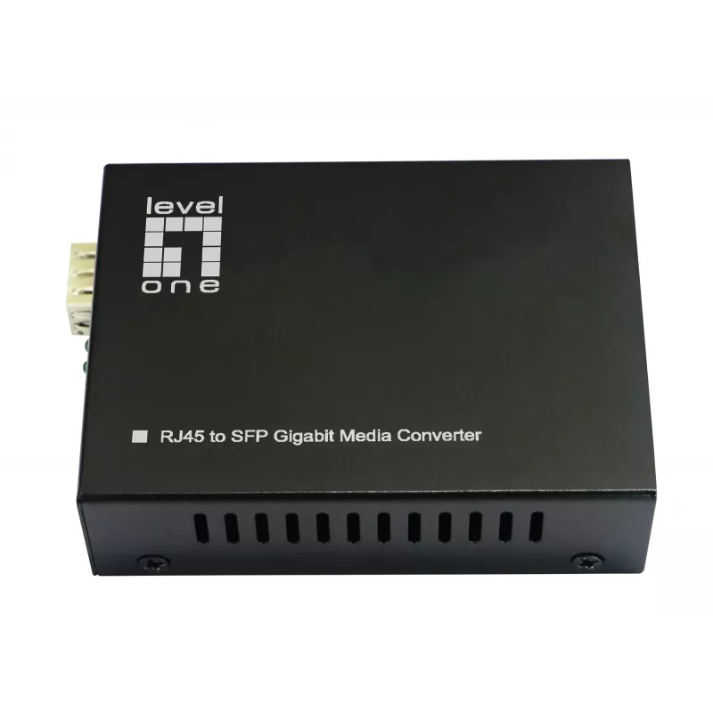 LevelOne RJ45 uz SFP Gigabit multivides pārveidotājs, 802.3bt 90W PoE PSE