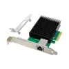 LevelOne 10-Gigabitu PCIe x4 tīkla karte, 1 x RJ45, iekšēja, vadu, PCI Express, Ethernet, 10000 Mbit/s, zaļa