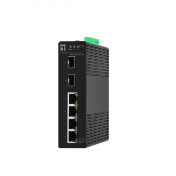 Pārvaldāms slēdzis LevelOne Hilbert 6 portu industriālais Gigabit Smart Lite slēdzis