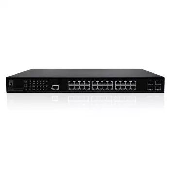 LevelOne GEP-2861 tīkla komutators Pārvaldīts L2 Gigabit Ethernet (10/100/1000) Power over Ethernet (PoE) 1U Melns