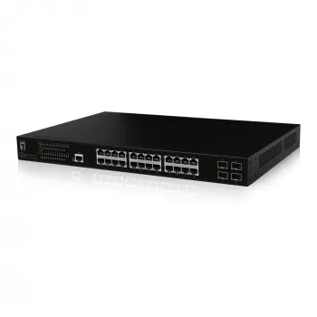 LevelOne GEP-2861 tīkla komutators Pārvaldīts L2 Gigabit Ethernet (10/100/1000) Power over Ethernet (PoE) 1U Melns