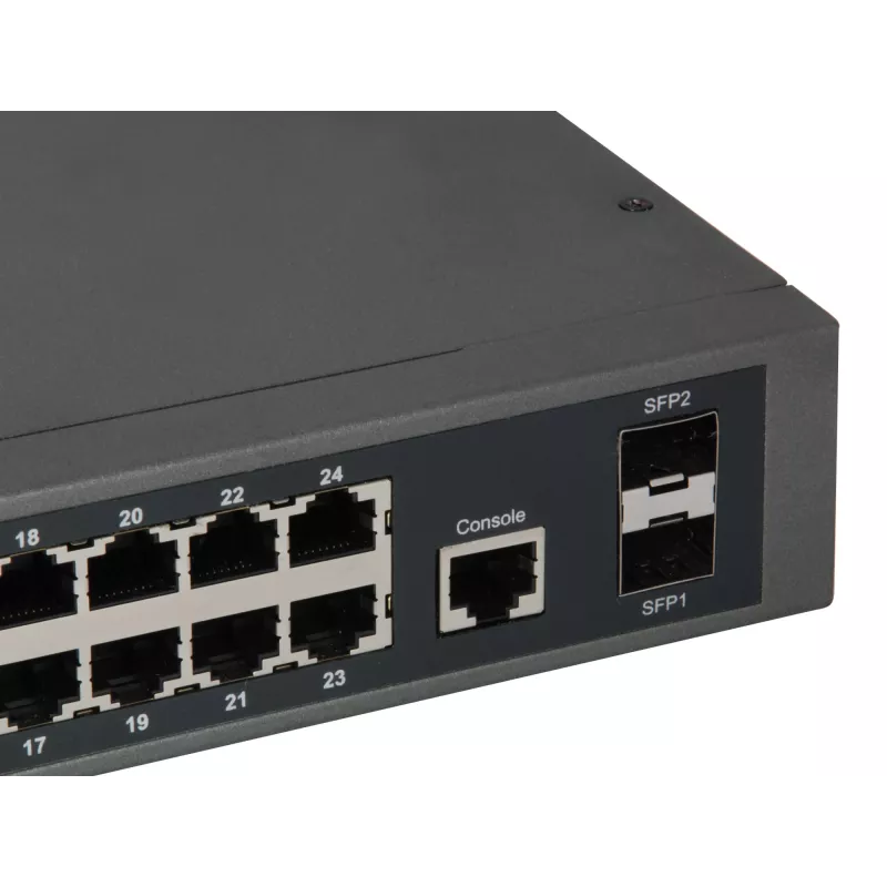 LevelOne GEP-2652 tīkla komutators pārvaldāms L2 Gigabit Ethernet (10/100/1000) Power over Ethernet (PoE) pelēks