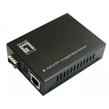 LevelOne RJ45 uz SFP+ 10 gigabitu multivides pārveidotājs