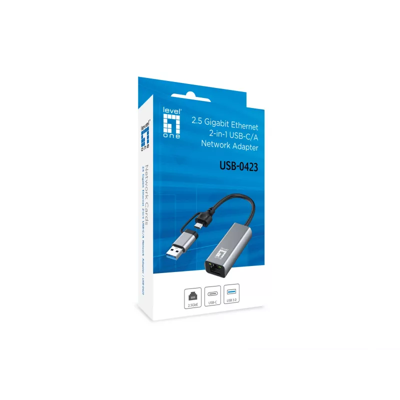 LevelOne USB-0423 tīkla karte Ethernet 2500 Mbit/s