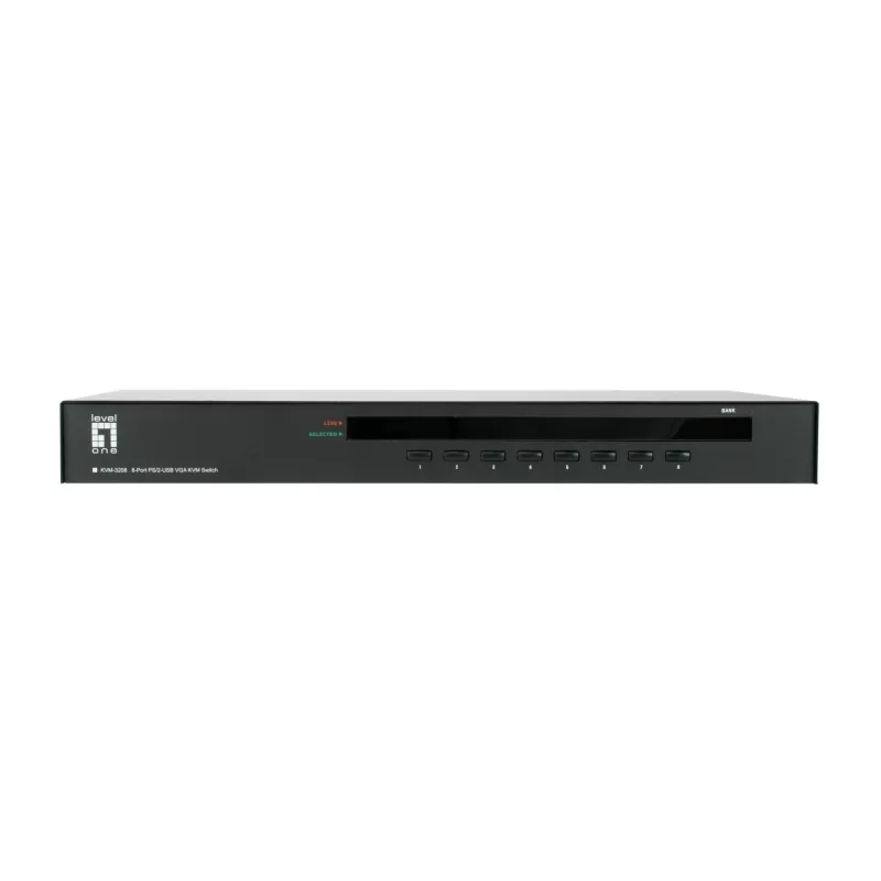 LevelOne 8-Port PS/2-USB VGA KVM slēdzis