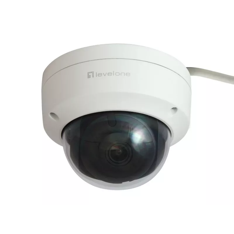 LevelOne GEMINI Fiksētā kupolveida IP tīkla kamera, 6 megapikseļi, H.265, 802.3af PoE, iekštelpām/ārtelpām