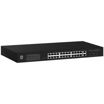 LevelOne GEP-2841 tīkla slēdzis Pārvaldīts L2 Gigabit Ethernet (10/100/1000) Power over Ethernet (PoE) 1U Melns
