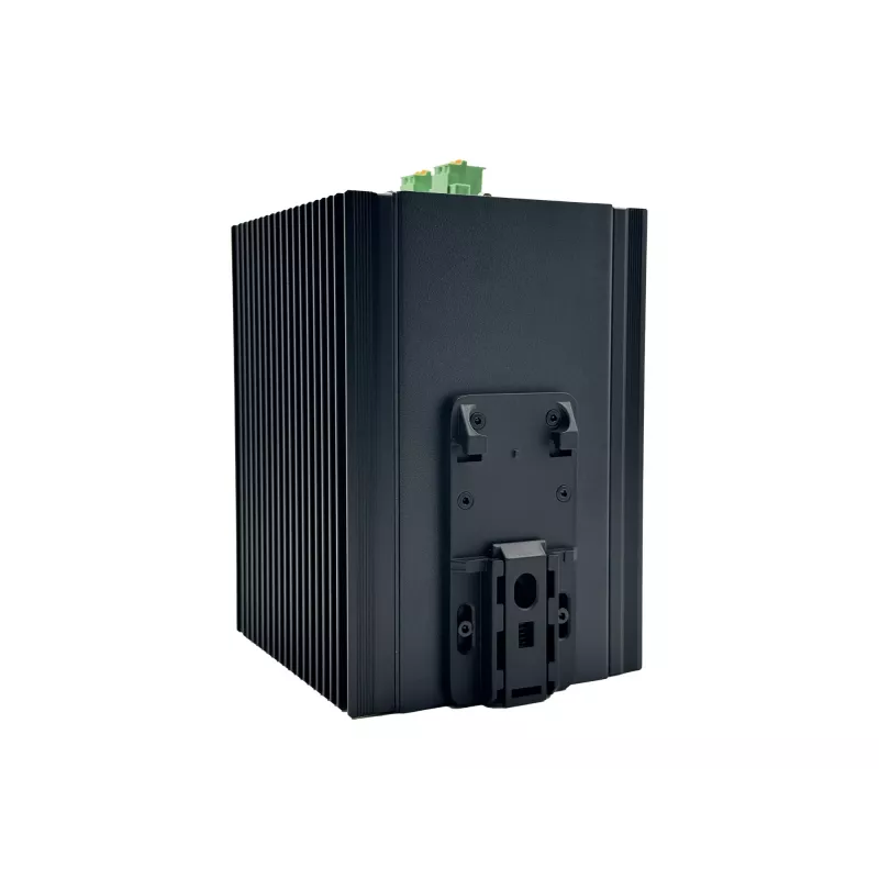 LevelOne 20 portu L2 Plus pārvaldīts industriālais slēdzis, 8 x 1GbE RJ45, 8 x 1GbE SFP, 4 x 1/2.5/10GbE SFP+, DIN-sliede, -40°C līdz 80°C