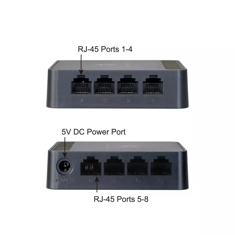 LevelOne FEU-0812 tīkla komutators Nevadāms Fast Ethernet (10/100) Melns