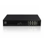 LevelOne KILBY 10 portu L2 pārvaldāms Gigabit PoE slēdzis, 2 x SFP, 802.3at/af PoE, 125W, 8 PoE izejas