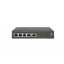 LevelOne Hilbert 5 portu Gigabit PoE Smart Lite slēdzis, 802.3at/af PoE, 4 PoE izejas, 60 W PoE jaudas budžets