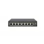 LevelOne Hilbert 8 portu Gigabit PoE viedais Lite slēdzis, 802.3at/af PoE, 8 PoE izejas, 112,8 W PoE jaudas budžets