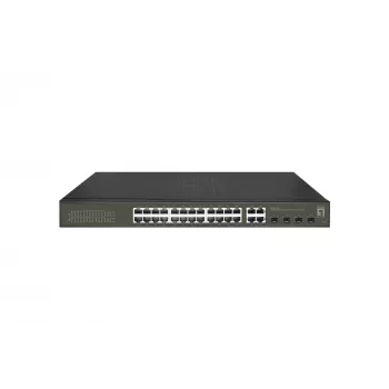 Vadāms slēdzis LevelOne Hilbert 28-portu Gigabit PoE