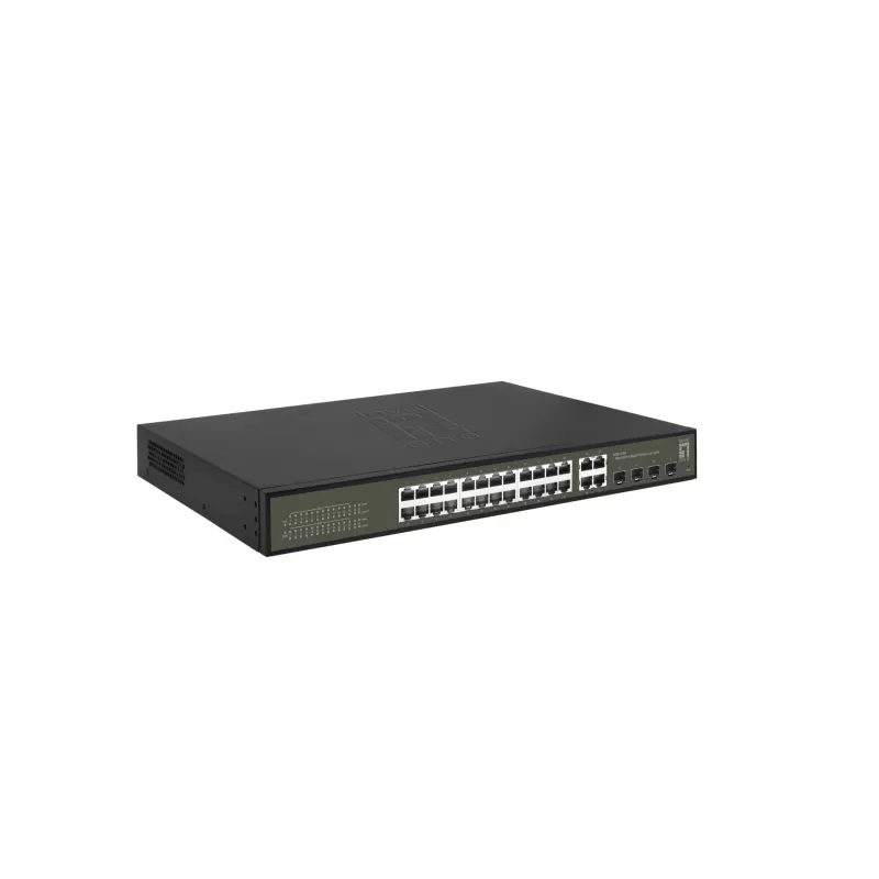 Vadāms slēdzis LevelOne Hilbert 28-portu Gigabit PoE