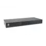 LevelOne 16 portu PS/2-USB VGA KVM slēdzis, 2048 x 1536 pikseļi, montāža statīvā, 1U, melns