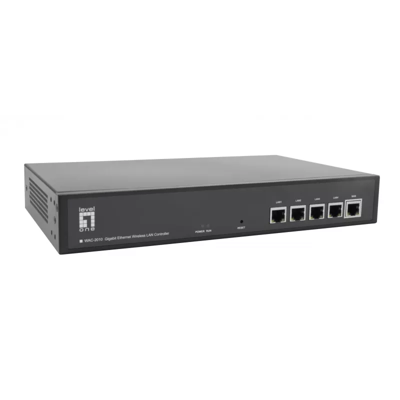 LevelOne Gigabit Ethernet bezvadu LAN kontrolieris, pārvalda līdz 128 AP