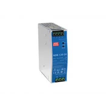 LevelOne 24V DC Industrial Power Supply POW-2442 120W DIN-Rail -20 līdz +70 ℃