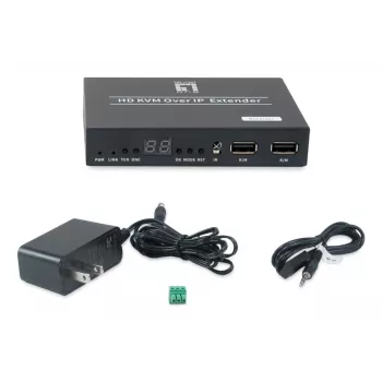 Video sienas HDMI raidītājs LEVELONE HVE-6701R PoE — HDMI caur IP, vienkanāla