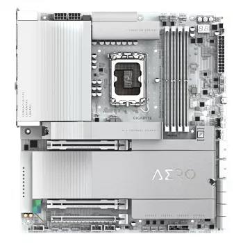 GIGABYTE Z890 AERO D mātesplate - atbalsta Intel Core Ultra (2. sērijas) procesorus, 16+1+2 fāžu VRM, līdz 9500MHz DDR5 (OC), PCIe 5.0 M.2, Wi-Fi 7, Thunderbolt 5