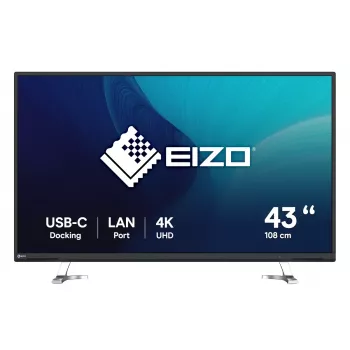 EIZO FlexScan EV4340X-BK datora monitors 108 cm (42,5 collas) 3840 x 2160 pikseļi 4K Ultra HD LCD melns