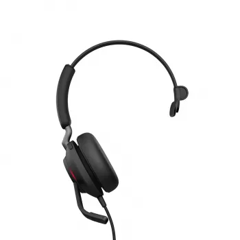 Headset Jabra Evolve2 40 SE vadu USB Type-C / USB-A, supra-aural, galvas stīpa, 20–20000 Hz, 113 g, melns