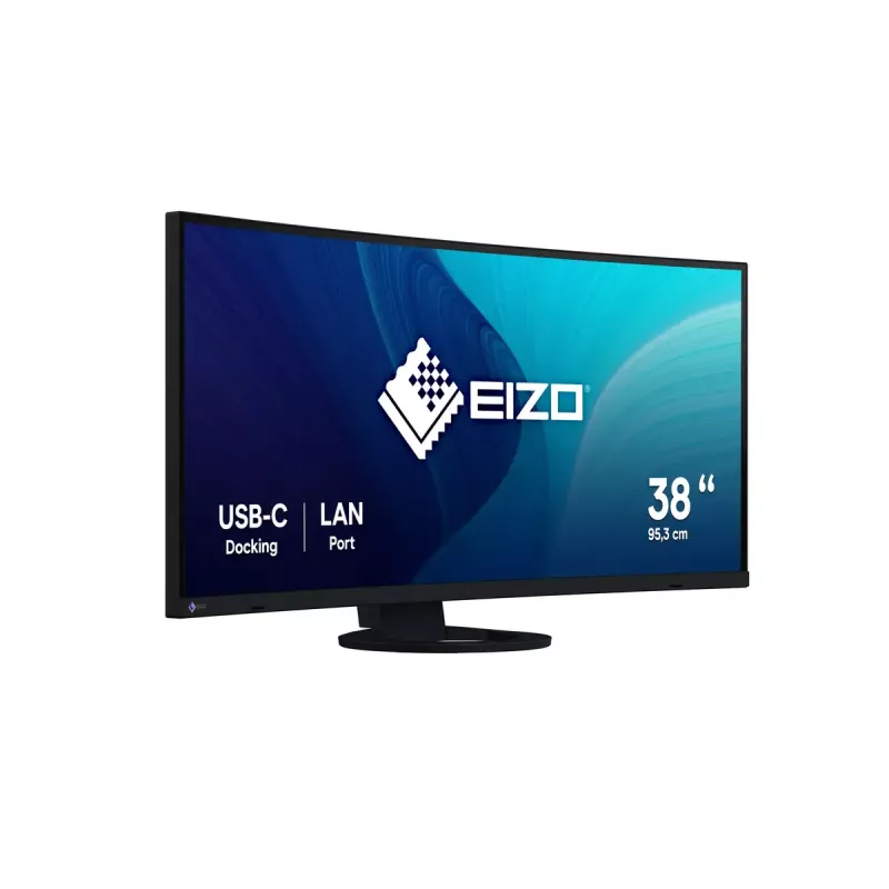 Monitors EIZO FlexScan EV3895 37,5 collu īpaši platā izliektā IPS 3840×1600, 300 cd/m², 1000:1, USB-C PD 85W, DisplayPort, HDMI, USB centrmezgls, VESA