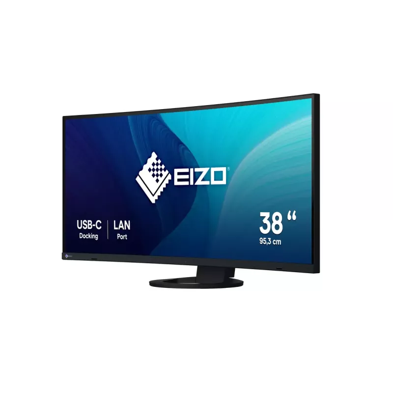 Monitors EIZO FlexScan EV3895 37,5 collu īpaši platā izliektā IPS 3840×1600, 300 cd/m², 1000:1, USB-C PD 85W, DisplayPort, HDMI, USB centrmezgls, VESA