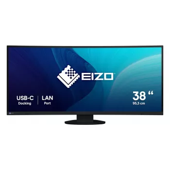 Monitors EIZO FlexScan EV3895 37,5 collu īpaši platā izliektā IPS 3840×1600, 300 cd/m², 1000:1, USB-C PD 85W, DisplayPort, HDMI, USB centrmezgls, VESA
